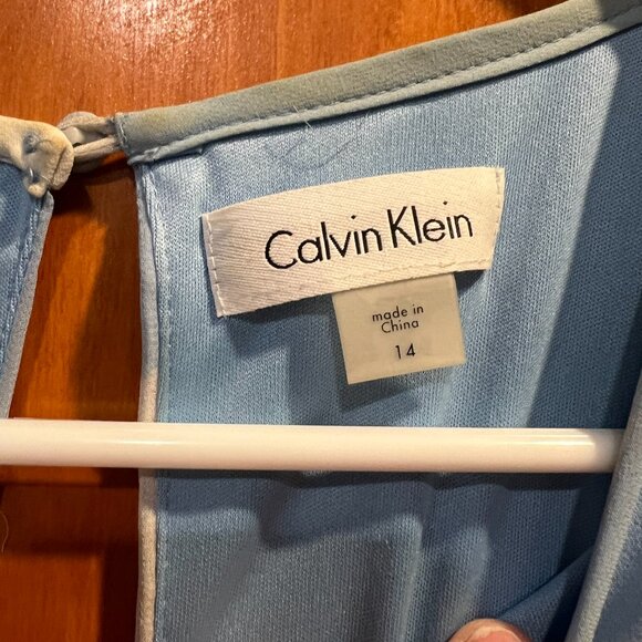 Floral Blue Sleeveless Dress - Picture 4 of 5